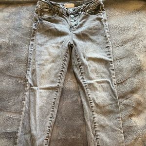 rsq grey button up jeans